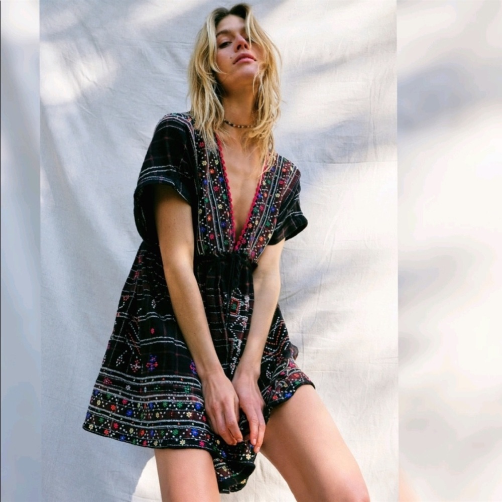 Free People Market Day Mini Dress
